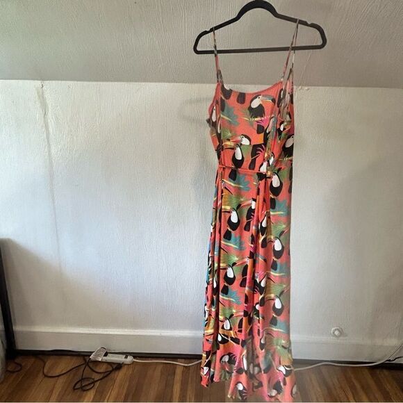 REVOLVE Farm Rio Anthropologie Toucan Wrap Multi Color Maxi Dress - Picture 10 of 12